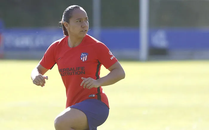 Corral, durante un calentamiento