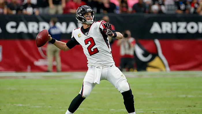 Ryan, durante un partido de Falcons