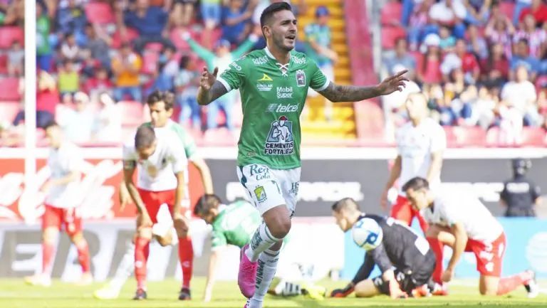 IMAGO7 Ismael Sosa festeja una diana contra Necaxa