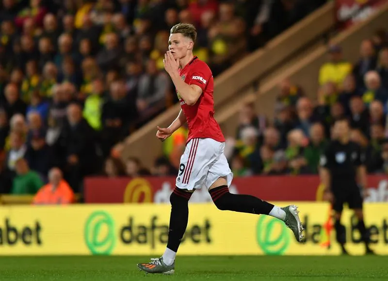 EFE Scott McTominay festeja una anotación frente a Norwich