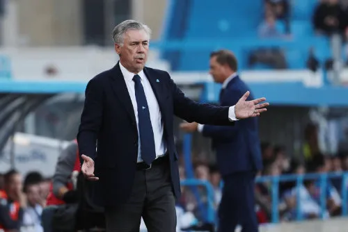 AP Carlo Ancelotti, entrenador del Napoli
