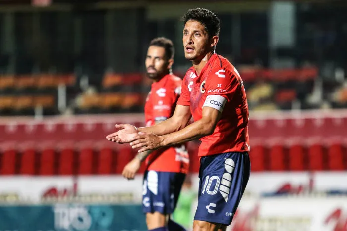 Reyna, en un partido de Veracruz