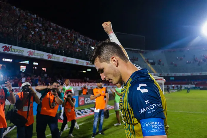 IMAGO7 Jurado, después de un partido de Veracruz