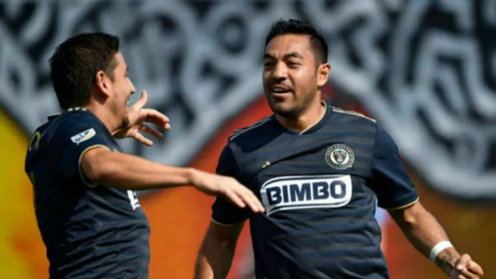 Marco Fabián celebra un gol Philadelphia