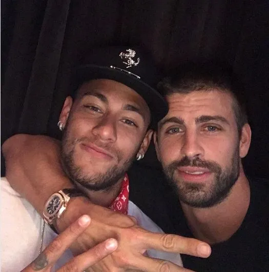 INSTAGRAM @3GERARDPIQUE Neymar junto con Piqué