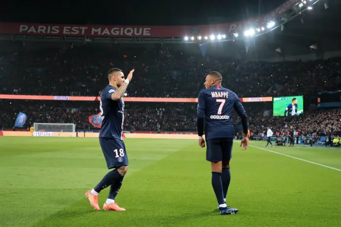 EFE Mbappé, en un partido del PSG