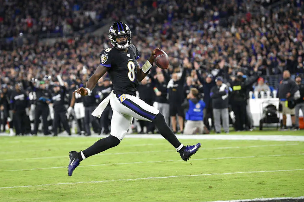 Jackson celebra na anotación contra los Pats