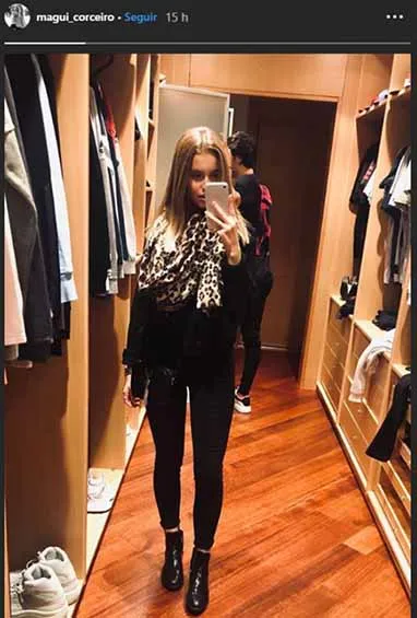 INSTAGRAM@magui_corceiro Foto de Margarida con Joao en Madrid