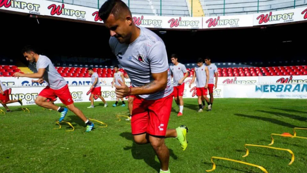 Jugadores del Veracruz durante una práctica