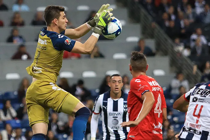 Jurado, durante el partido ante Rayados