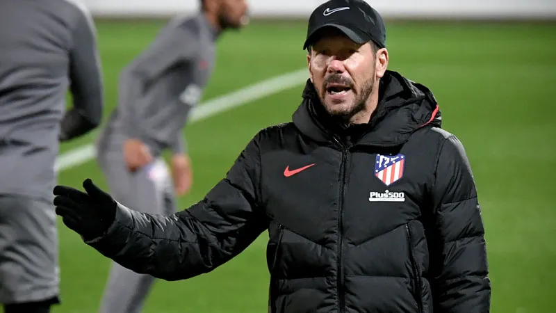 EFE El Cholo dirige una sesión de los colchoneros