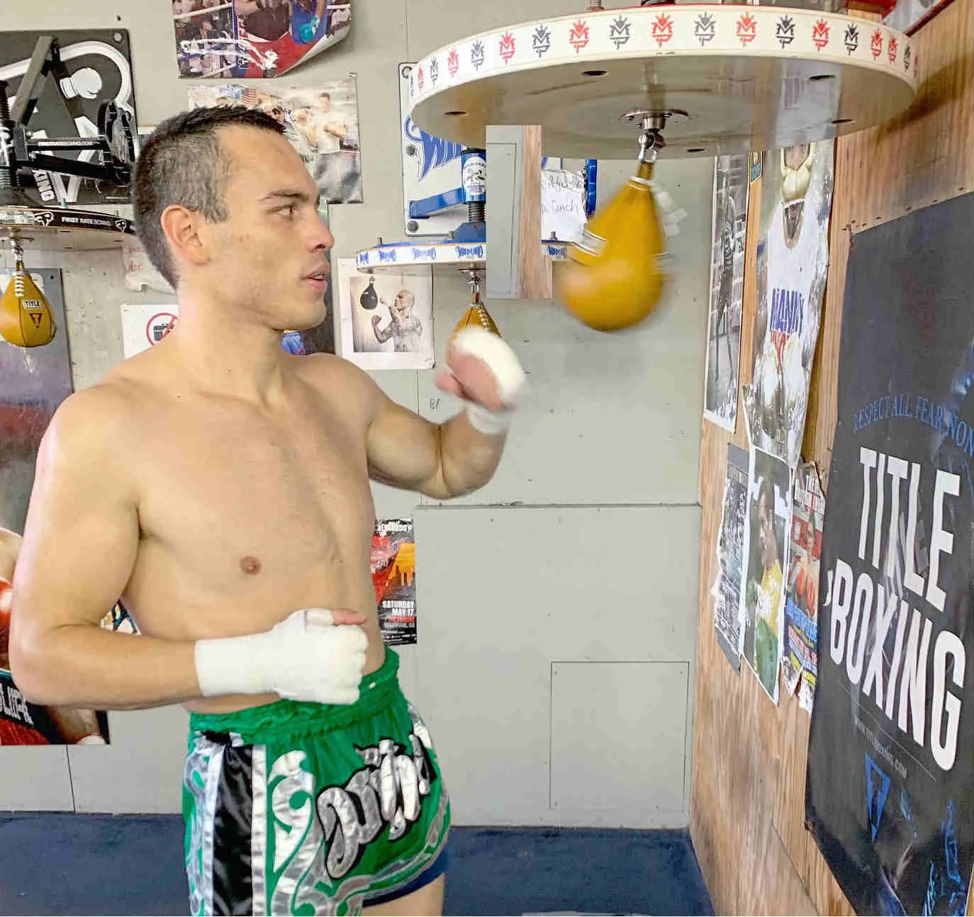 Julio César Chávez Jr entrenando