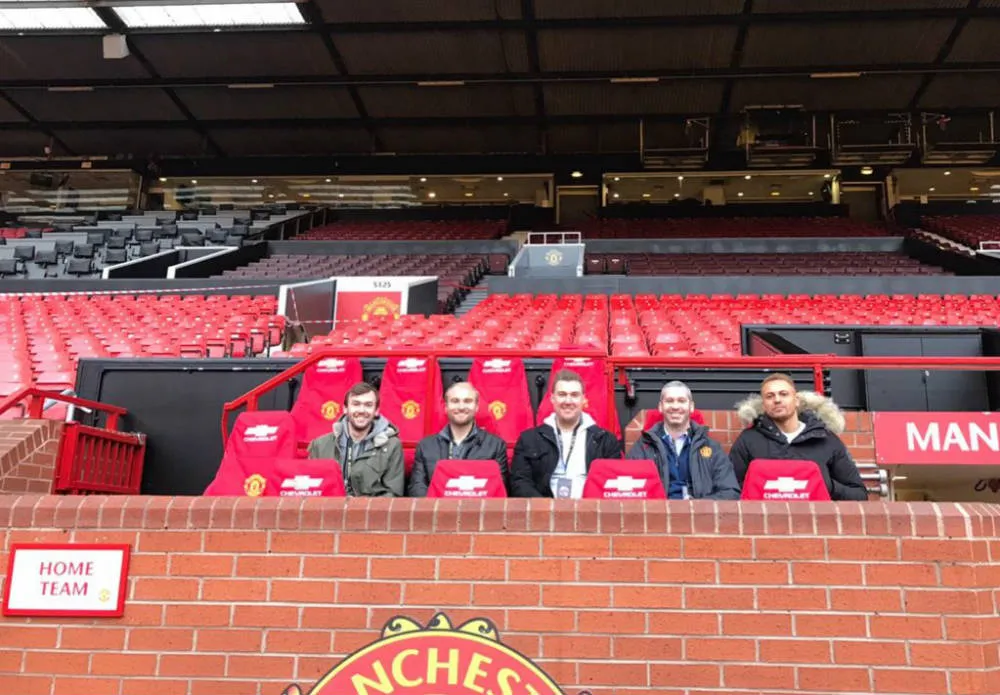 John Berk y sus amigos en Old Trafford