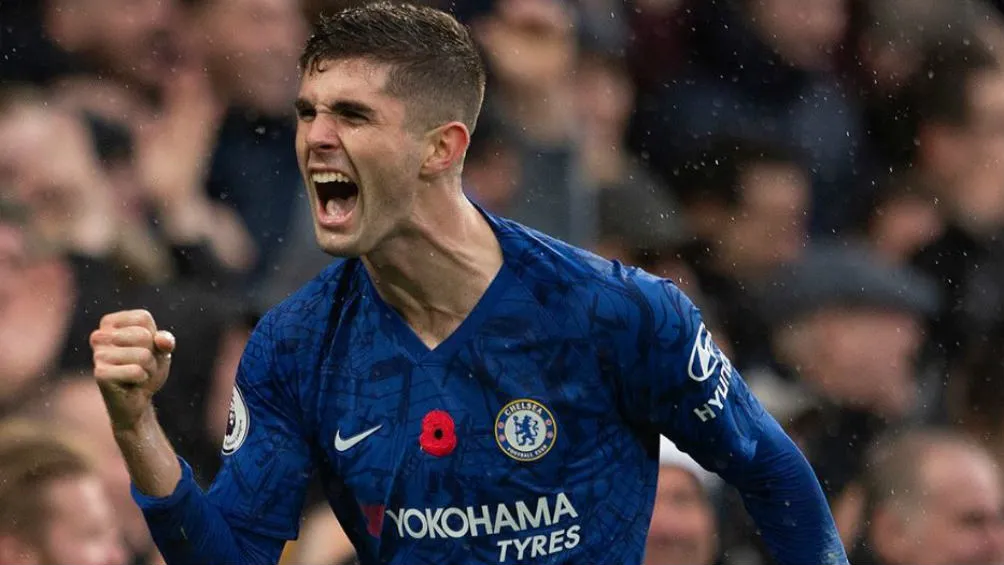 TWITTER@CHELSEA Pulisic festeja una anotación ante el Crystal Palace