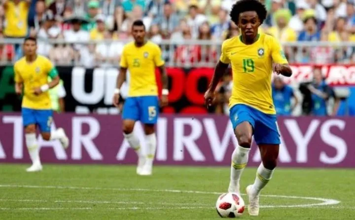 EFE Willian durante un juego con la selección de Brasil