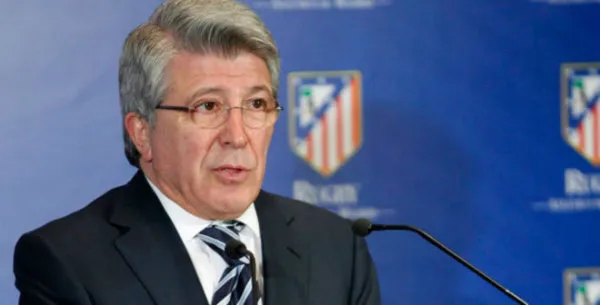 Enrique Cerezo, presidente del Atlético de Madrid