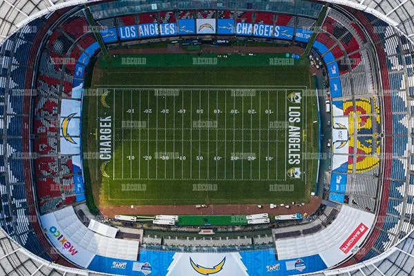 Vista del Azteca desde las alturas