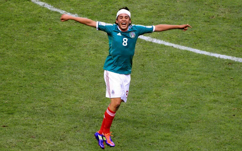 MEXSPORT Julio Gómez, en festejo durante el Mundial Sub 17 2011