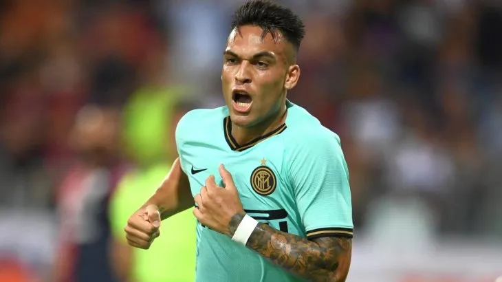 TWITTER @INTER Lautaro, en un partido del Inter