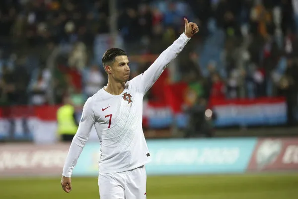 Cristiano Ronaldo en acción con Portugal