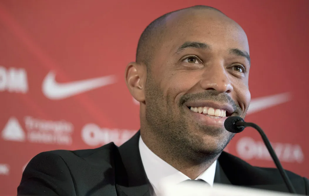 AP Thierry Henry en su presentación con Mónaco
