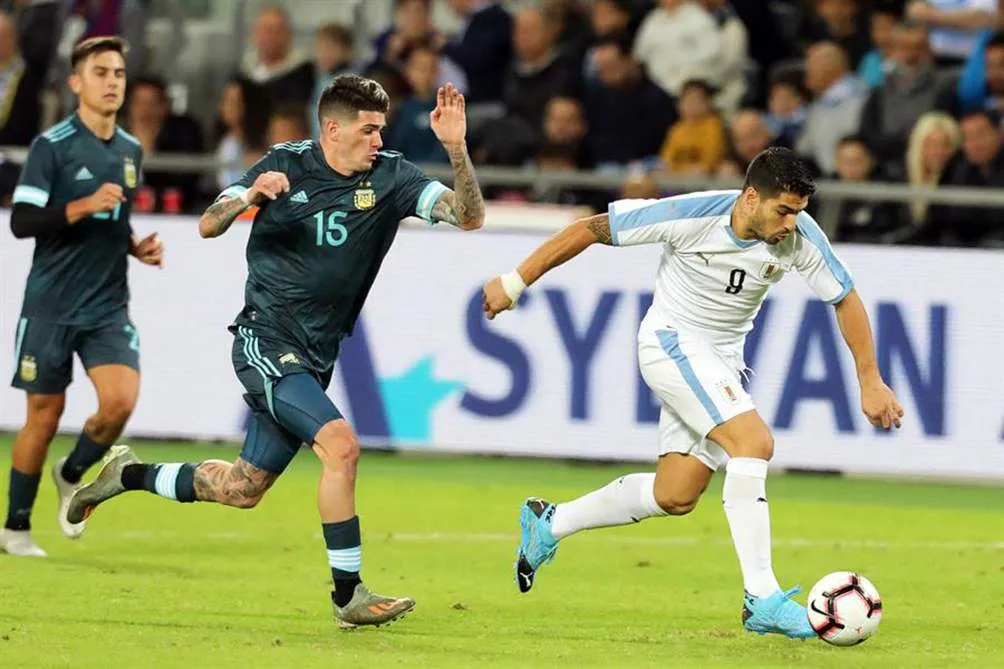 Suárez, en el partido ante Argentina