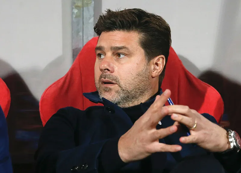 Mauricio Pochettino, en un partido del Tottenham