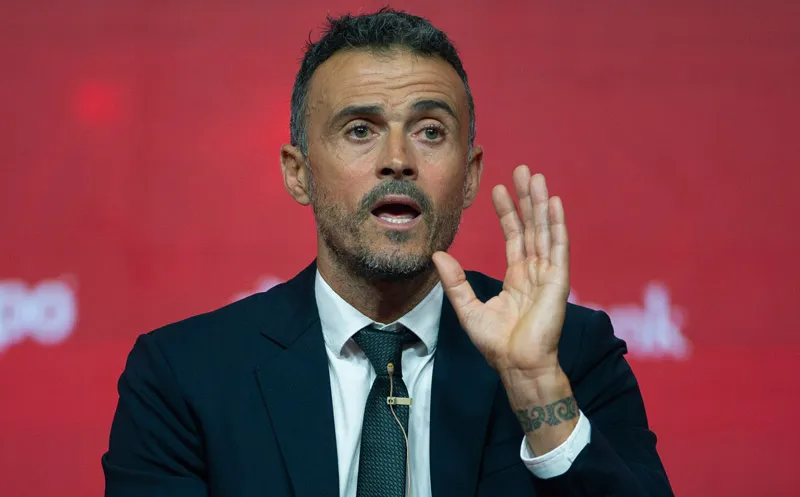 AP Luis Enrique durante una conferencia de prensa