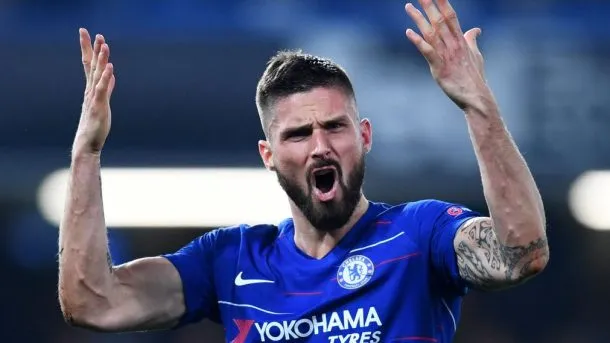 AP Giroud, en un partido del Chelsea