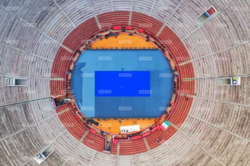 MIGUEL PONTÓN Así luce la cancha en la Plaza México