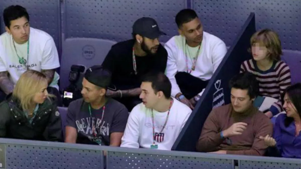 EFE Neymar en la Copa Davis en Madrid