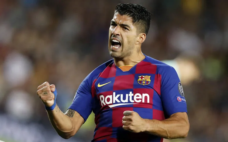 FACEBOOK @FCBARCELONA El delantero uruguayo festeja un tanto en España
