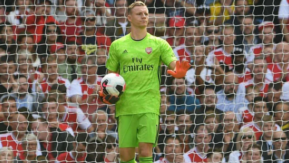 Bernd Leno en el juego ante el Southampton