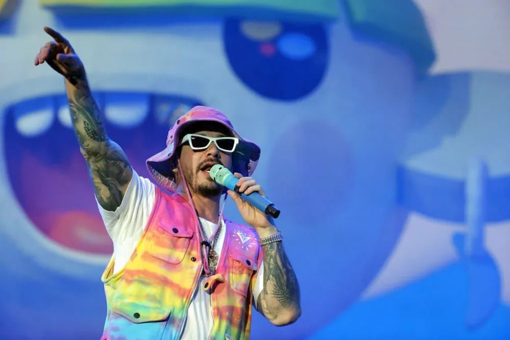 J Balvin durante el Flow Fest