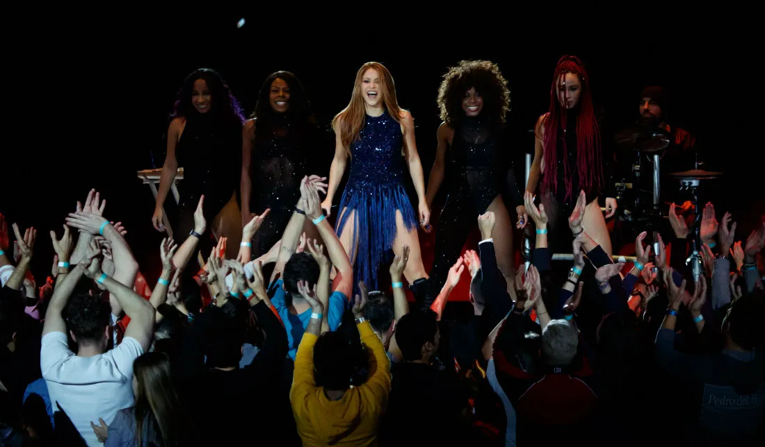 TWITTER @SHAKIRA Shakira en la Clausura de la Copa Davis