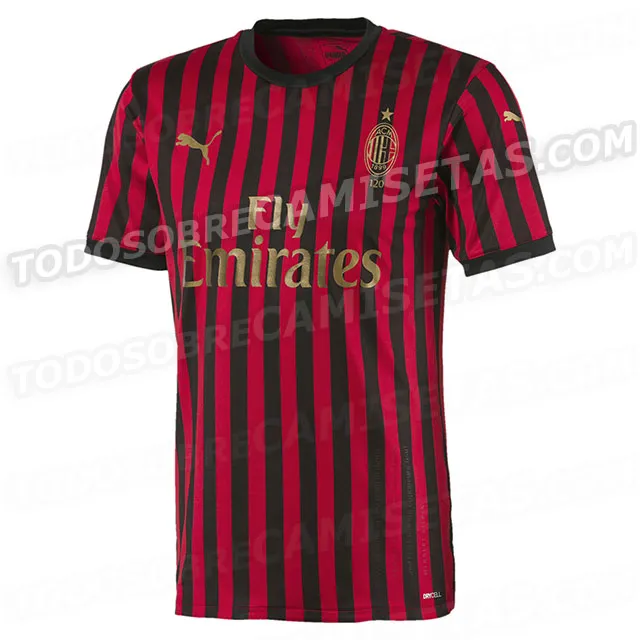 TODOSOBRECAMISETAS Jersey filtrado del Milan por su 120 aniversario