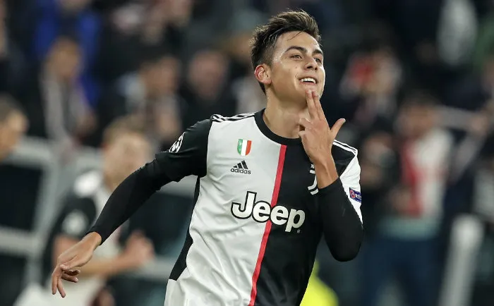 AP Dybala, en festejo de gol