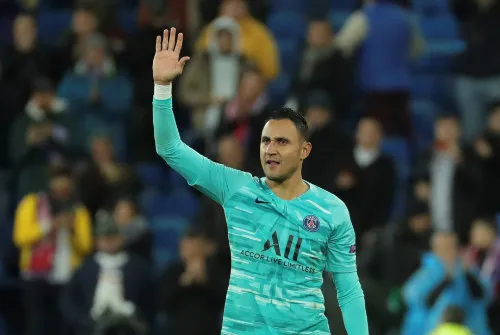 Keylor Navas al final del partido vs Real Madrid