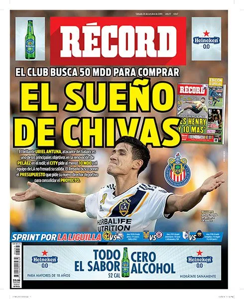 La portada de RÉCORD sobre Antuna