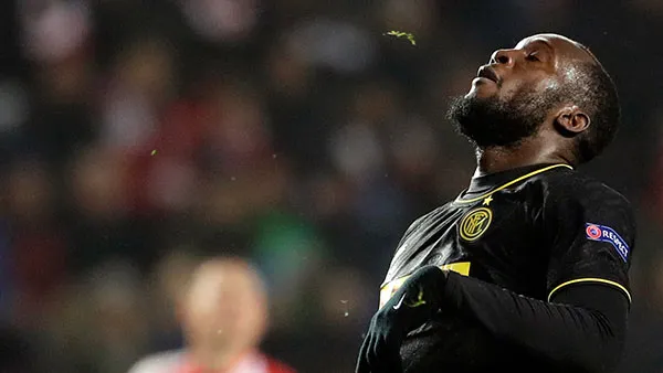 AP Romelu Lukaku en el partido de Inter de Milán