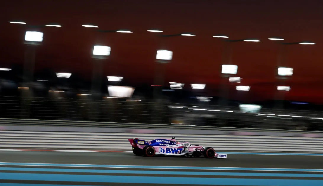 Sergio Pérez en el Gran Premio de Abu Dabi