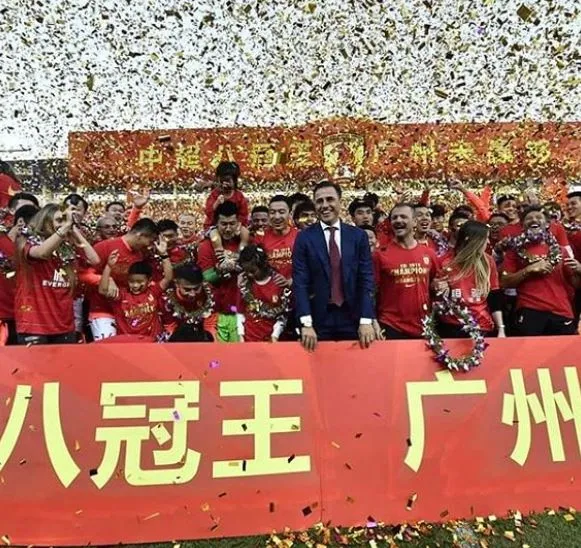 INSTAGRAM @guangzhouevergrande_fc El Guangzhou Evergrande festeja una anotación