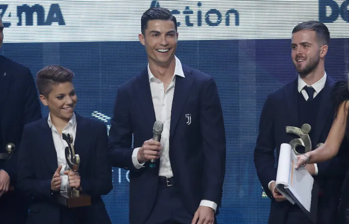 Cristiano, durante el evento