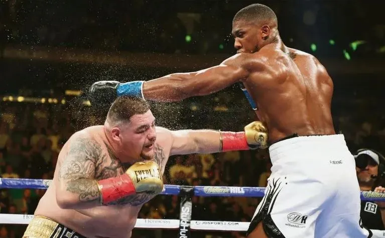 Andy Ruiz en su pelea ante Anthony Joshua