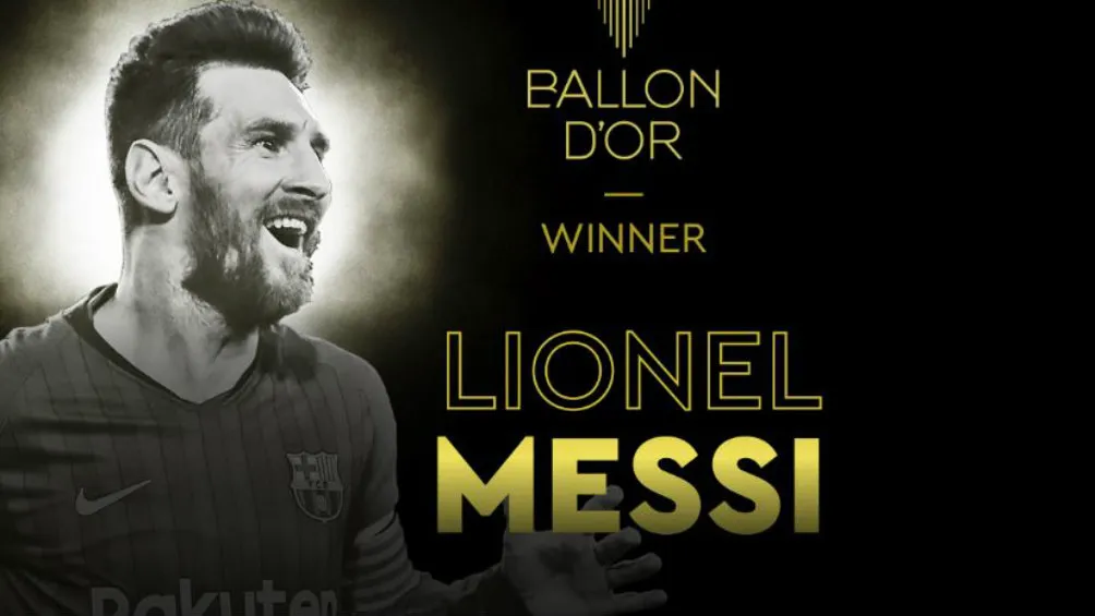 EFE Messi, ganador de su sexto Balón de Oro