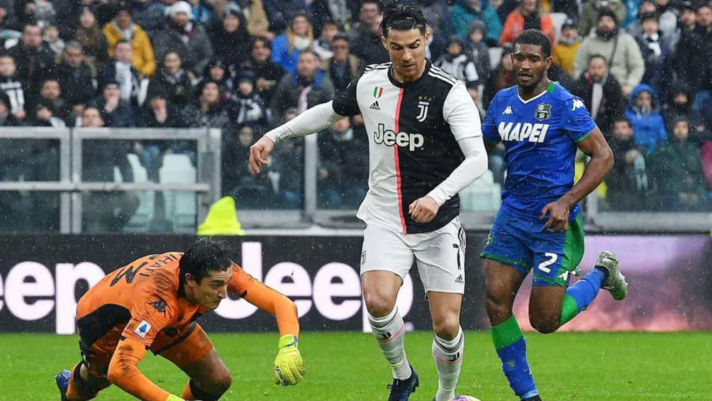 EFE Cristiano en el juego ante Sassuolo
