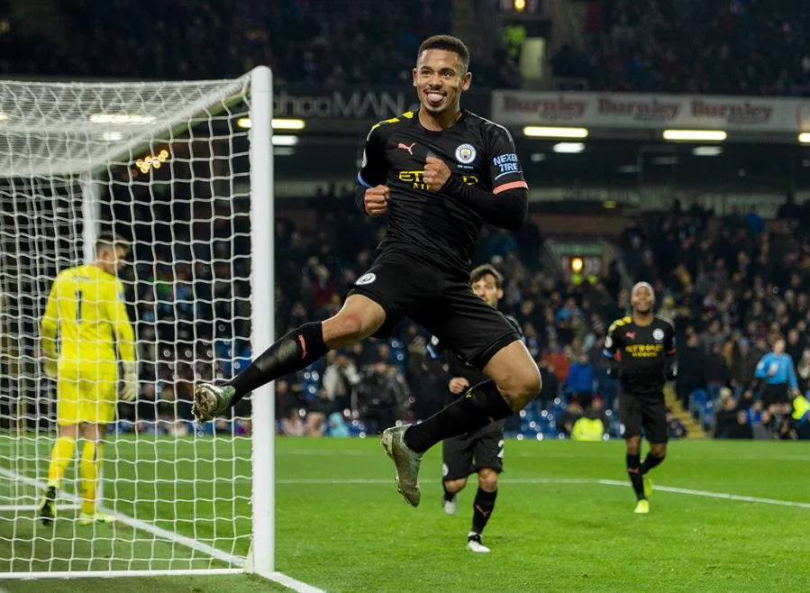 EFE Gabriel Jesús festeja uno de sus goles vs el Burnley
