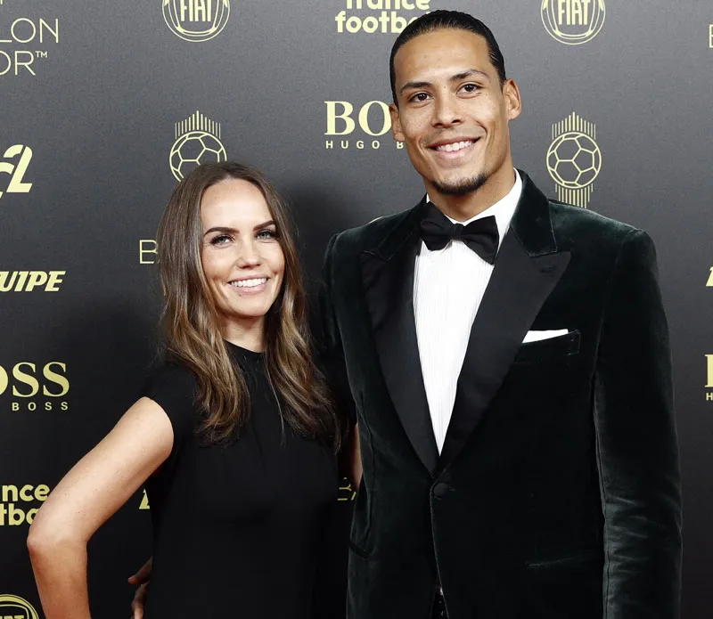 EFE Virgil Van Dijk llegó con su pareja a la gala del Balón de Oro
