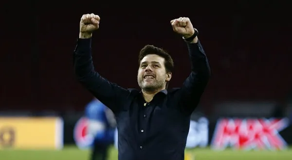 AP Mauricio Pochettino celebra un triunfo del Tottenham