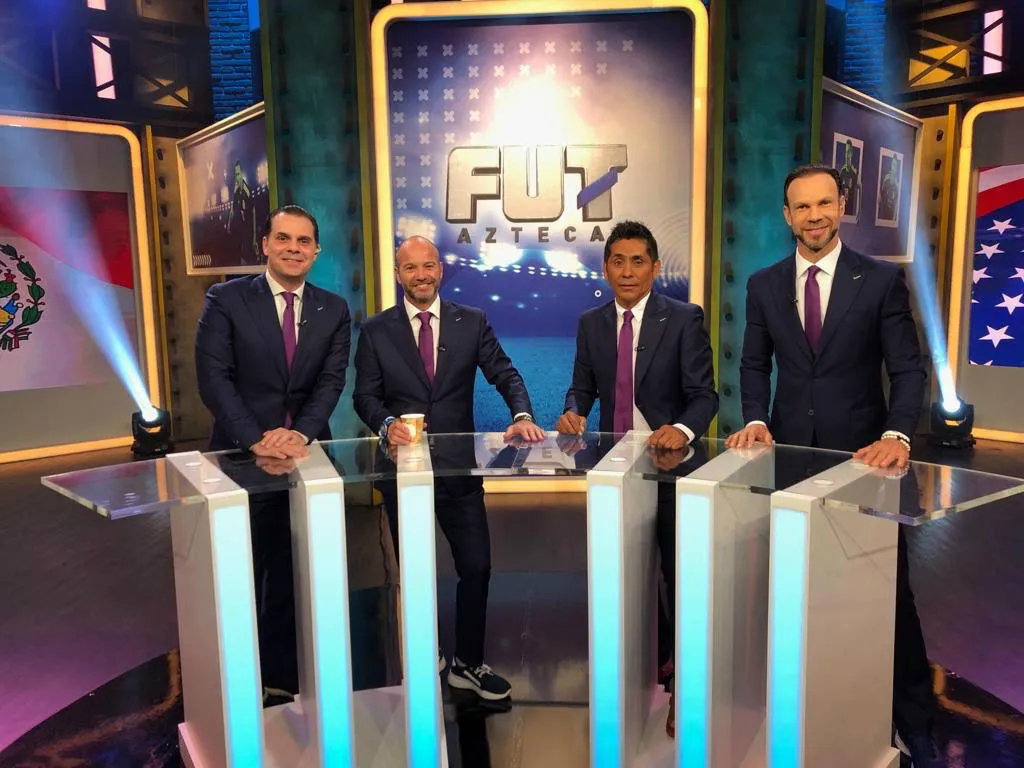 TWITTER @LRZague Martinoli, García, Campos y Zague en transmisión